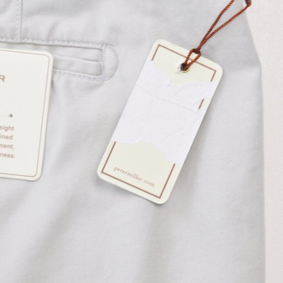 NEW Peter Millar Mens Shorts Golf Light Grey Twill - Picture 9 of 11